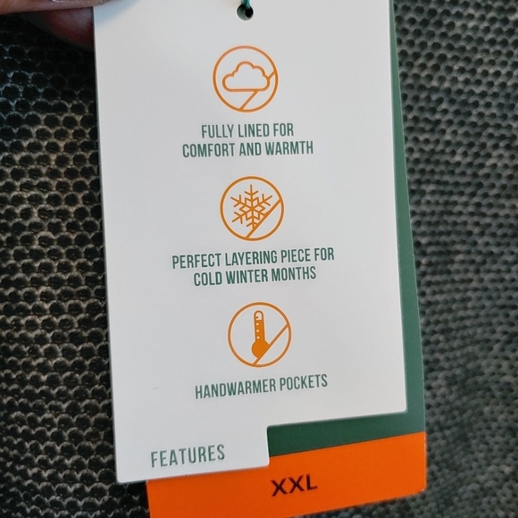 Orvis Men's Black Quarter Zip Fleece Lined Pullover Sweater Sz XXL - Picture 6 of 12